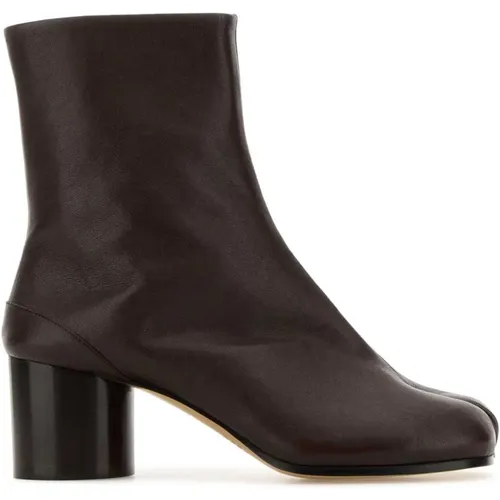 Schokoladenleder Tabi Stiefeletten - Maison Margiela - Modalova