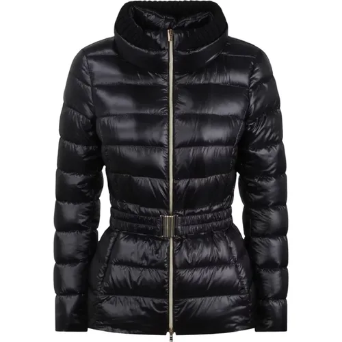 Ultraleichte Daunenjacke aus Nylon mit Wollkragen - Herno - Modalova