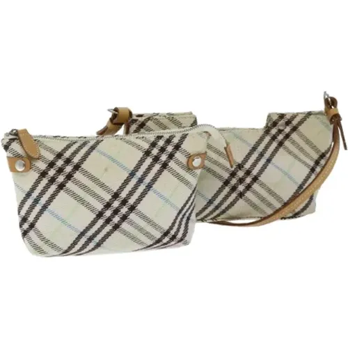 Pre-owned Shoulder Bags, female, , Size: ONE SIZE Pre-owned Canvas shoulder-bags - Burberry Vintage - Modalova