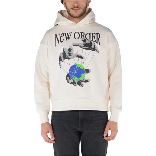 New Order Printed Hoodie , male, Sizes: XL, L, M - Garment Workshop - Modalova