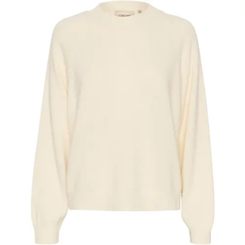 Weicher Strickpullover Eggnog , Damen, Größe: L/Xl - Cream - Modalova