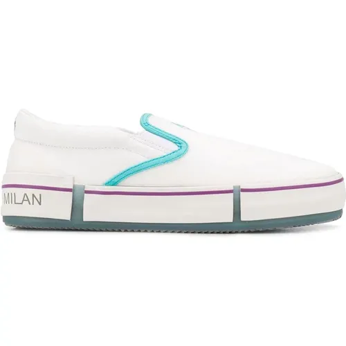 Sneakers, female, , Size: 8 US Cross Vulcanized Slip-On Sneakers - Marcelo Burlon - Modalova