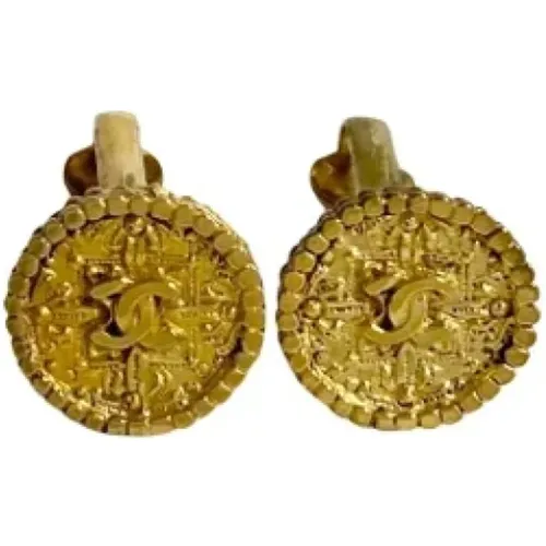 Pre-owned Jewellery, female, , Size: ONE SIZE Pre-owned Metal earrings - Chanel Vintage - Modalova