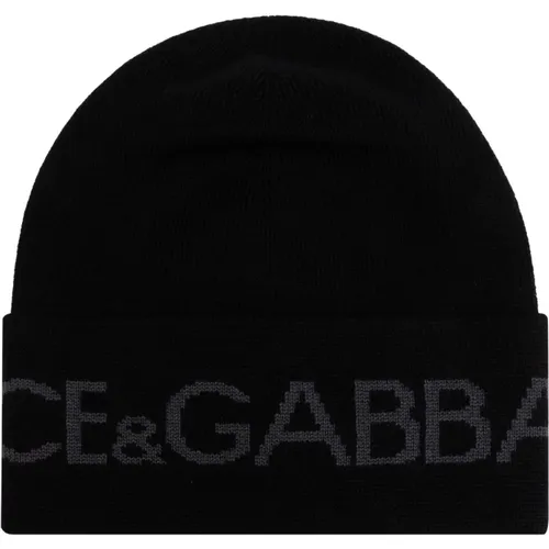 Cap with Logo , male, Sizes: ONE SIZE - Dolce & Gabbana - Modalova