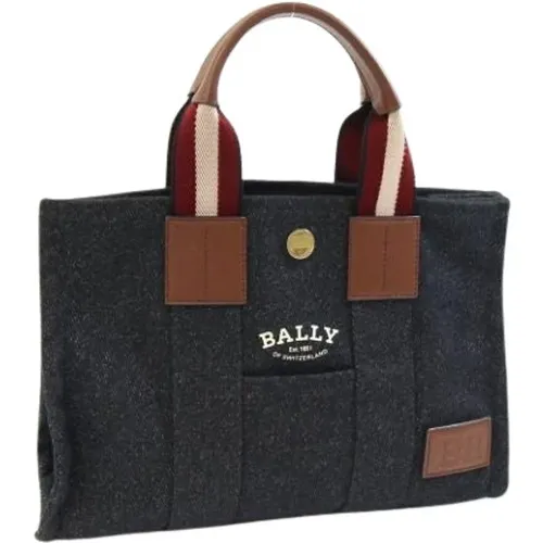 Pre-owned Tote Bags, female, , Size: ONE SIZE Pre-owned Canvas handbags - Bally Pre-owned - Modalova