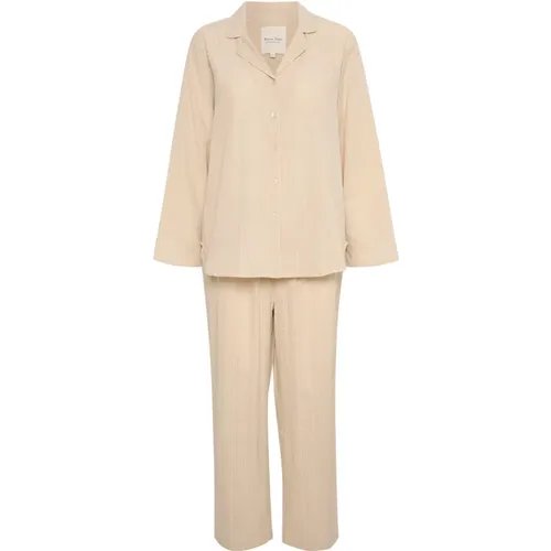 Relaxed Fit Cotton Pyjamas , female, Sizes: M, S, XL, L - Part Two - Modalova