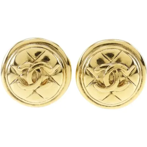 Pre-owned Jewellery, female, , Size: ONE SIZE Pre-owned Metal earrings - Chanel Vintage - Modalova