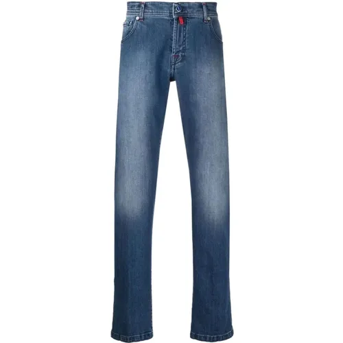 Blaue Low-Rise Slim-Fit Jeans Kiton - Kiton - Modalova