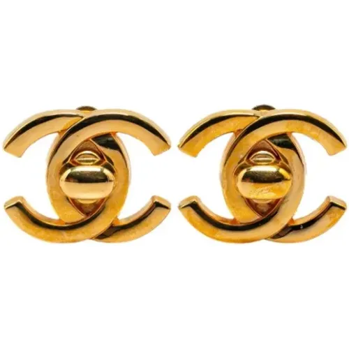 Pre-owned Jewellery, female, , Size: ONE SIZE Pre-owned Fabric earrings - Chanel Vintage - Modalova