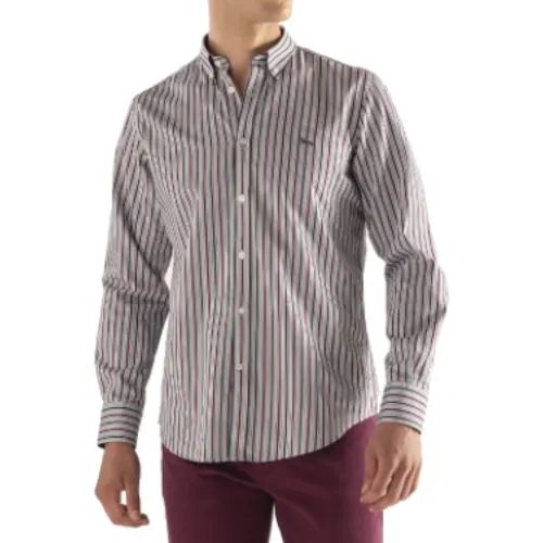 Striped Regular Fit Cotton Shirt , male, Sizes: 3XL, 2XL - Harmont & Blaine - Modalova