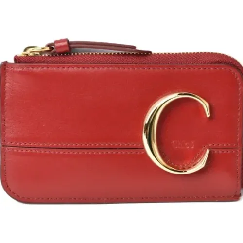 Pre-owned Wallets, female, , Size: ONE SIZE Pre-owned Leather wallets - Chloé Pre-owned - Modalova