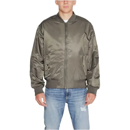 Bomber Jackets, male, , Size: 2XL Sleek Polyamide Jacket for Men - Calvin Klein Jeans - Modalova