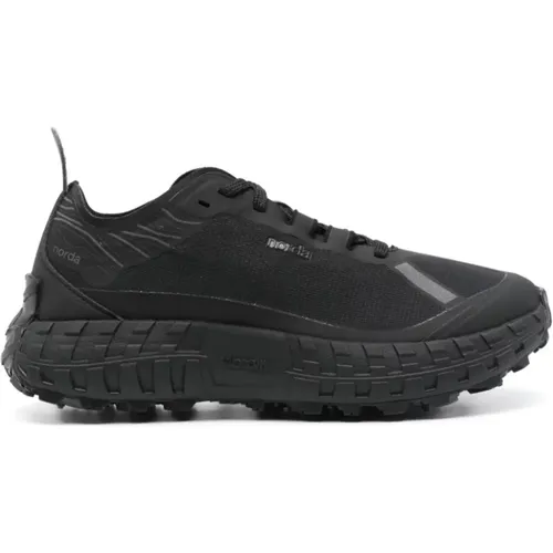 Schwarze Sneakers Bio-Dyneema® Reflektierende Details , Damen, Größe: 38 EU - NORDA - Modalova