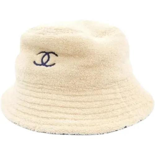 Pre-owned Accessories, male, , Size: ONE SIZE Pre-owned Cotton Hat - Chanel Vintage - Modalova