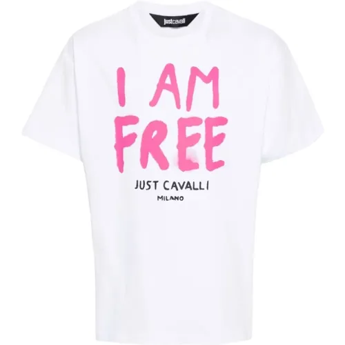 T-Shirts , Herren, Größe: XL - Just Cavalli - Modalova