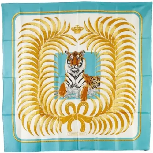 Pre-owned Scarves, female, , Size: ONE SIZE Pre-owned Silk scarves - Hermès Vintage - Modalova