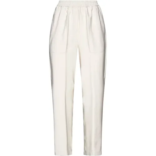 Ivory Trousers Collection , female, Sizes: S - Kaos - Modalova