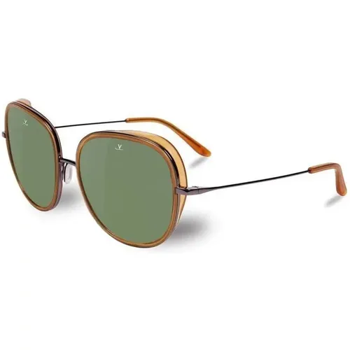 Sunglasses, female, , Size: ONE SIZE Grey Stainless Steel Sunglasses - Vuarnet - Modalova