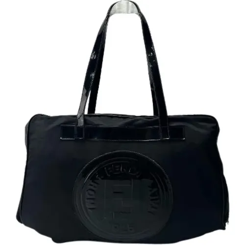 Pre-owned Weekend Bags, female, , Size: ONE SIZE Pre-owned Leather Weekend Bag - Fendi Vintage - Modalova