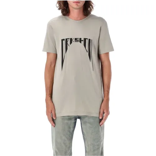 Level T-Shirt Grafikdruck Perl/Schwarz - Rick Owens - Modalova