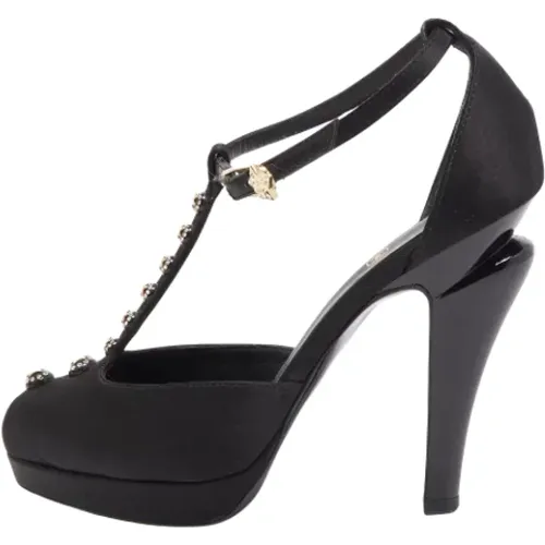 Pre-owned Satin heels , female, Sizes: 2 1/2 UK - Chanel Vintage - Modalova