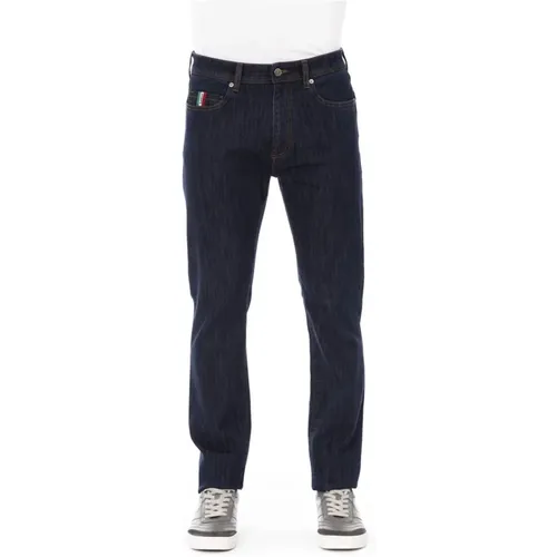 Logo Jeans Regular Fit , Herren, Größe: W34 - Baldinini - Modalova