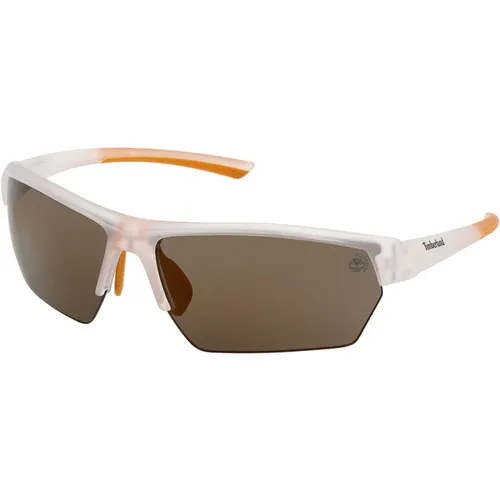 Rectangular Polarized Sunglasses Green Lens , unisex, Sizes: ONE SIZE - Timberland - Modalova
