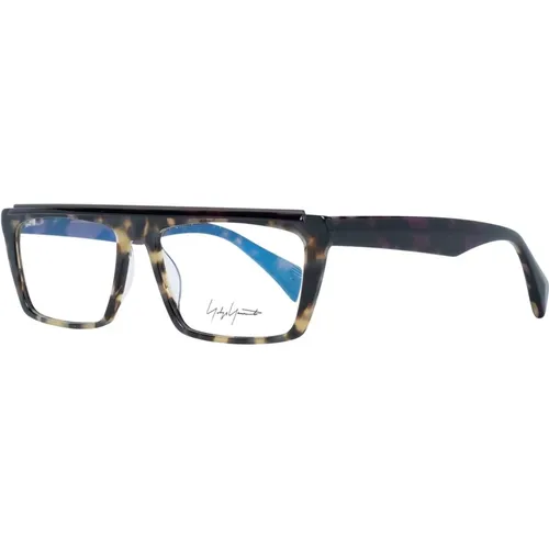 Glasses, female, , Size: ONE SIZE Brown Women Optical Frames Rectangle Style - Yohji Yamamoto - Modalova