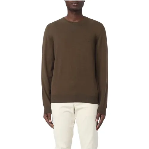 Round-neck Knitwear, male, , Size: XL Crew Neck Knit Sweater - HUGO - Modalova