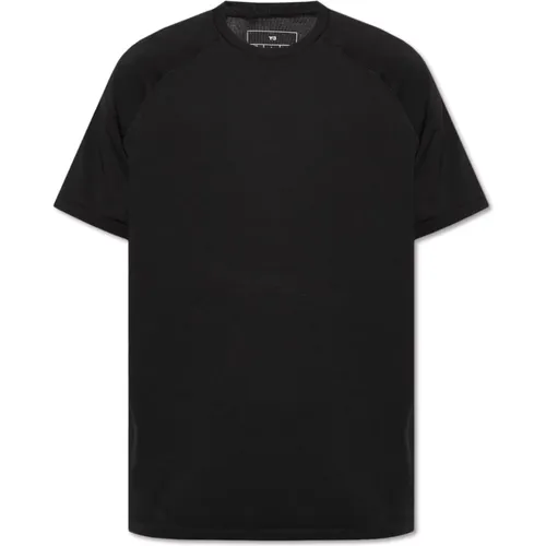 T-Shirt mit Logo-Patch , Herren, Größe: L - Y-3 - Modalova