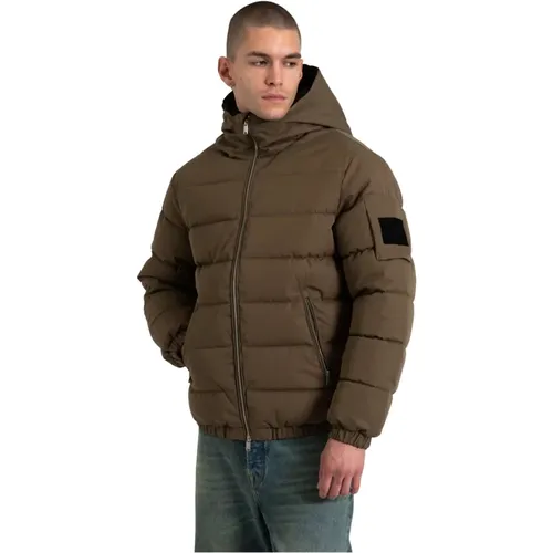 Stilvolle Jacke mit Polyesterfüllung , Herren, Größe: XS - Replay - Modalova