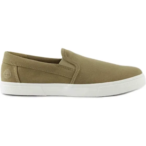 Loafers, male, , Size: 10 US Canvas Slip-On Shoes - Timberland - Modalova