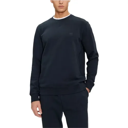 Rundhalsausschnitt Sweatshirt , Herren, Größe: L - Hugo Boss - Modalova