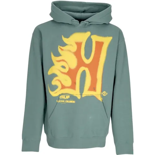 Hoodies, male, , Size: XL Sage Hoodie with Kangaroo Pocket - HUF - Modalova