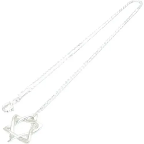 Pre-owned Jewellery, female, , Size: ONE SIZE Pre-owned Silver necklaces - Tiffany & Co. Pre-owned - Modalova