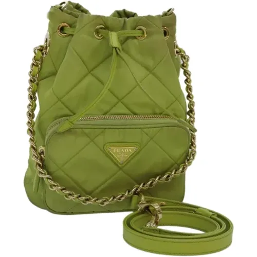 Pre-owned Bucket Bags, female, , Size: ONE SIZE Pre-owned Nylon prada-bags - Prada Vintage - Modalova