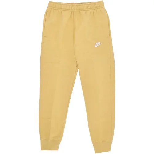 Sweatpants, male, , Size: L Club Jogger Sweatpants Wheat Gold - Nike - Modalova