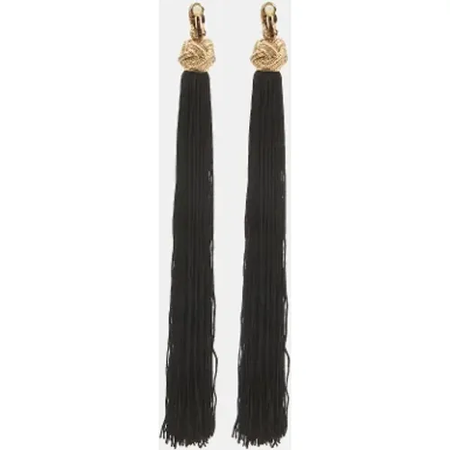 Pre-owned Fabric earrings , female, Sizes: ONE SIZE - Yves Saint Laurent Vintage - Modalova