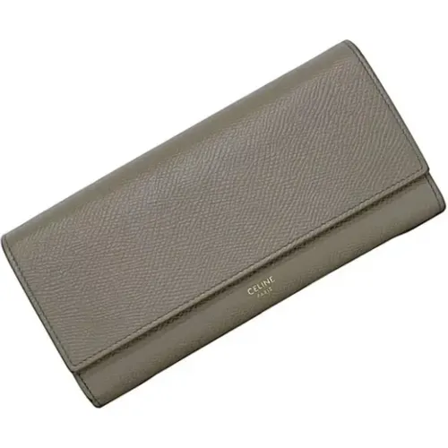 Pre-owned Wallets, female, , Size: ONE SIZE Pre-owned Leather wallets - Celine Vintage - Modalova