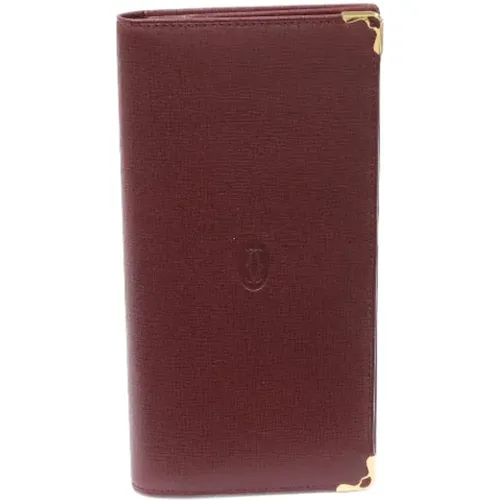 Pre-owned Wallets, female, , Size: ONE SIZE Pre-owned Leather wallets - Cartier Vintage - Modalova