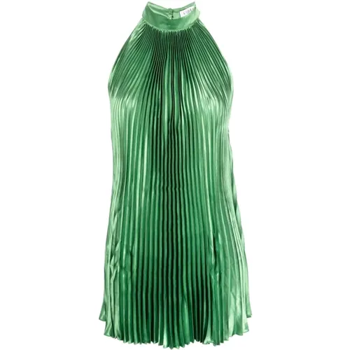 Pleated Halterneck Dress , female, Sizes: 2XS - L'idée - Modalova
