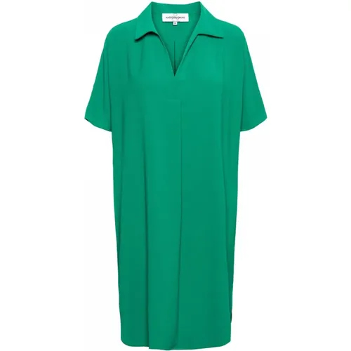 Grünes Ausgestelltes Kleid mit Kragen,Marine Ausgestelltes Kleid,Kobaltblaues Ausgestelltes Kleid,Violett Ausgestelltes Kleid,Türkises Kleid mit Sti - &Co Woman - Modalova