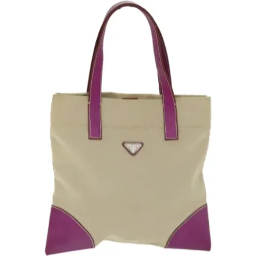 Pre-owned Tote Bags, female, , Size: ONE SIZE Pre-owned Canvas totes - Prada Vintage - Modalova