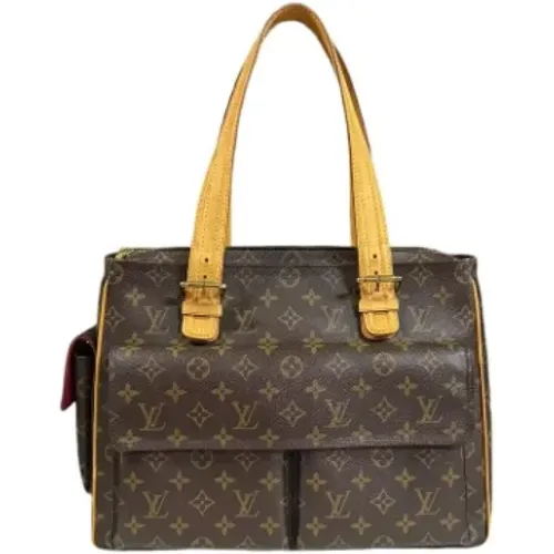 Pre-owned Tote Bags, female, , Size: ONE SIZE Pre-owned Canvas shoulder-bags - Louis Vuitton Vintage - Modalova