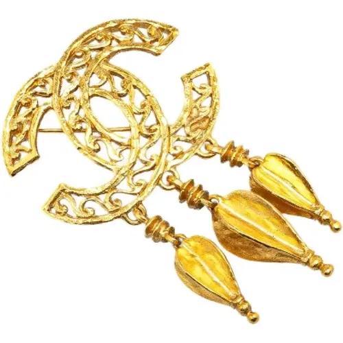 Pre-owned Jewellery, female, , Size: ONE SIZE Pre-owned Metal brooches - Chanel Vintage - Modalova