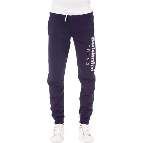 Sweatpants, male, , Size: S Sporty Sweatpants with Drawstring Closure - Baldinini - Modalova