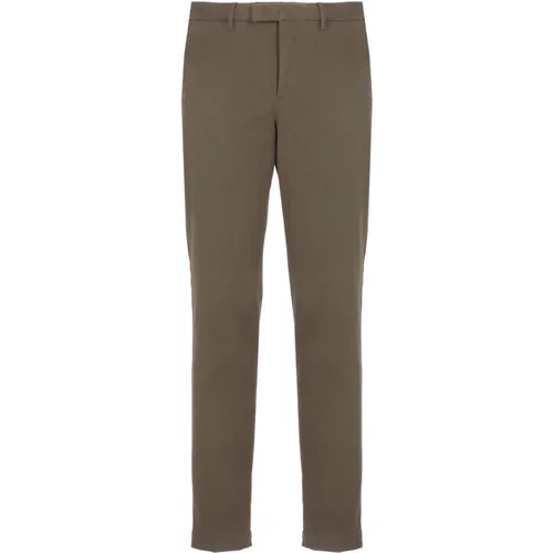 Chinos, male, , Size: 3XL Cotton Trousers with Pockets - PT Torino - Modalova