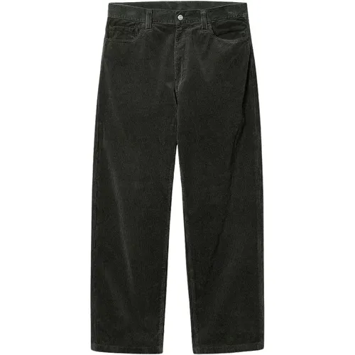 Wide Trousers, male, , Size: W31 Velvet Pants - 100% Velvet - Carhartt WIP - Modalova