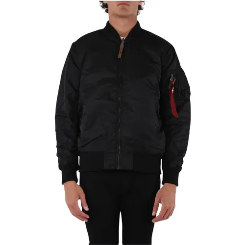 Bomber Jackets, male, , Size: S Long Ma-1 VF 59 Bomber Jacket - alpha industries - Modalova