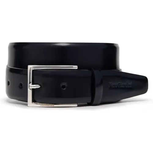 Belts, male, , Size: 100 CM Men's Leather Belt - Nerogiardini - Modalova